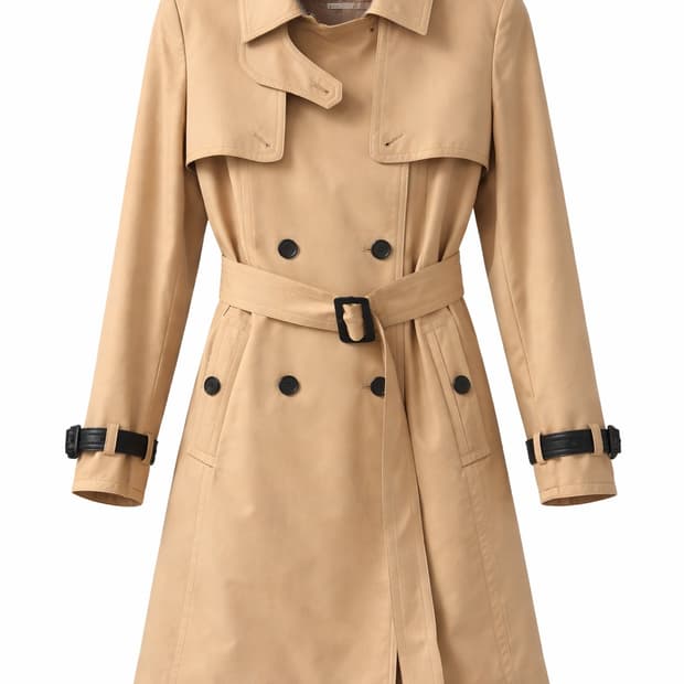 올리브데올리브 클래식 무드 벨티드 트렌치코트