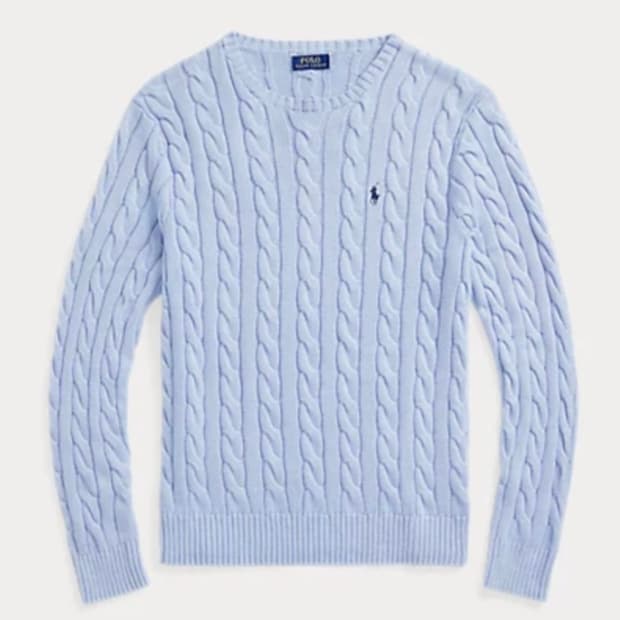폴로 랄프로렌 맨즈 코튼 케이블 니트