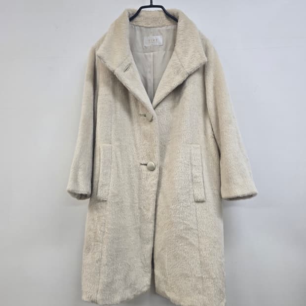 한섬 타임 모100%(라마47%) 코트