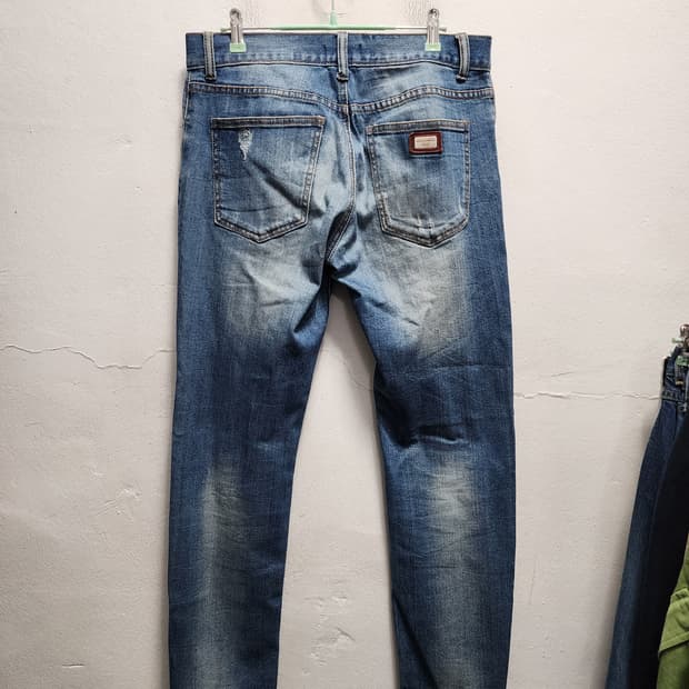 돌체앤가바나 스틸로고 청바지 데님 