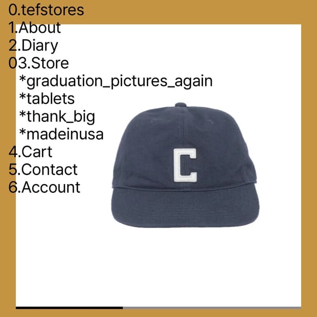 테프스토어즈 Cities Japan Static navy 모자 L 사이즈