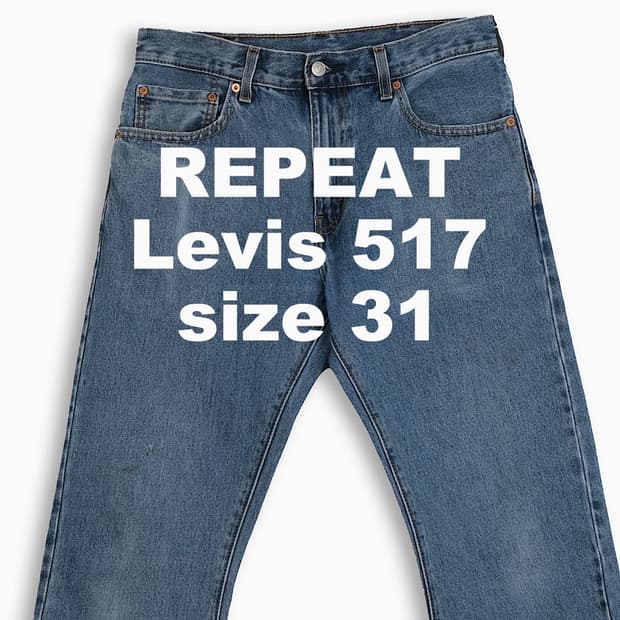 빈티지 리바이스 517 중청 31 인치 LV5173284