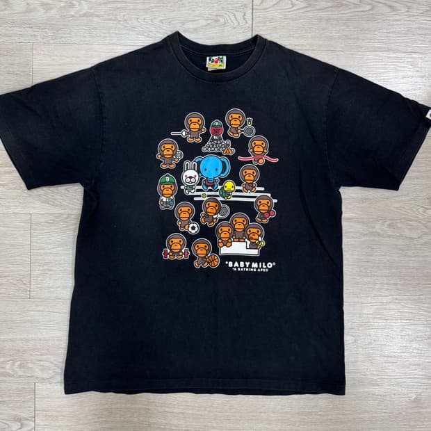 베이프 도쿄 베이비마일로 반팔 티셔츠