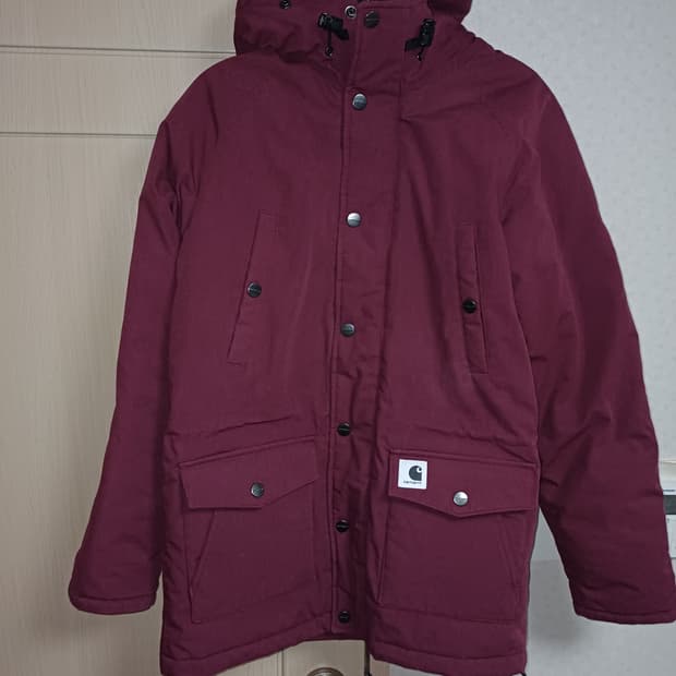 칼하트wip 파카 버건디 s