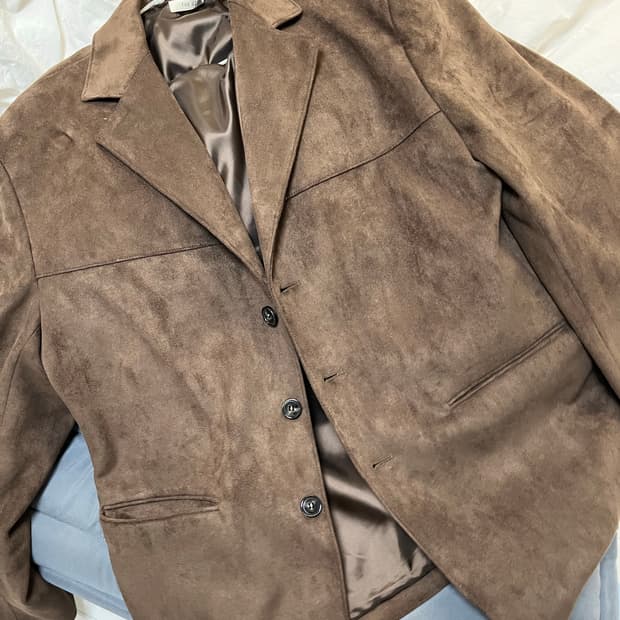 스웨이드 블레이저