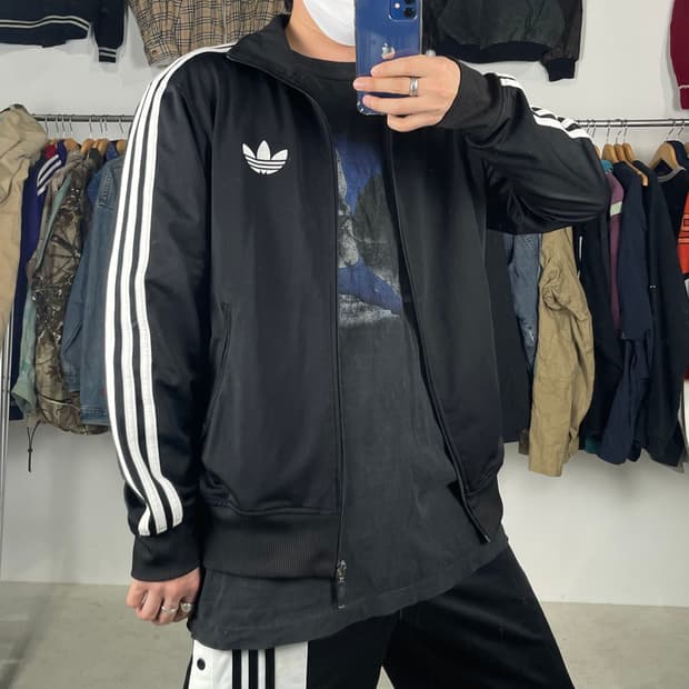 아디다스 ADIDAS 블랙 파이어버드 져지