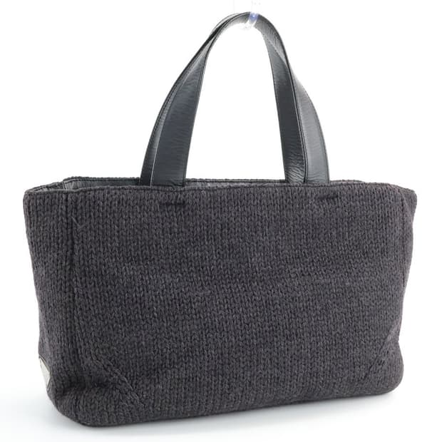 프라다 니트 울 토트백