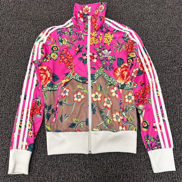 아디다스 여성 하르디네토 플라워 트랙탑 져지 85사이즈