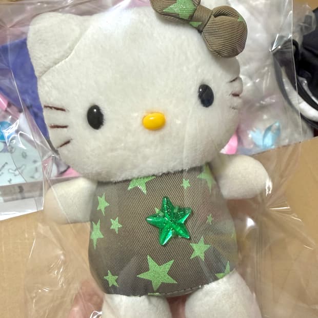 고전키티 별 헬로키티인형