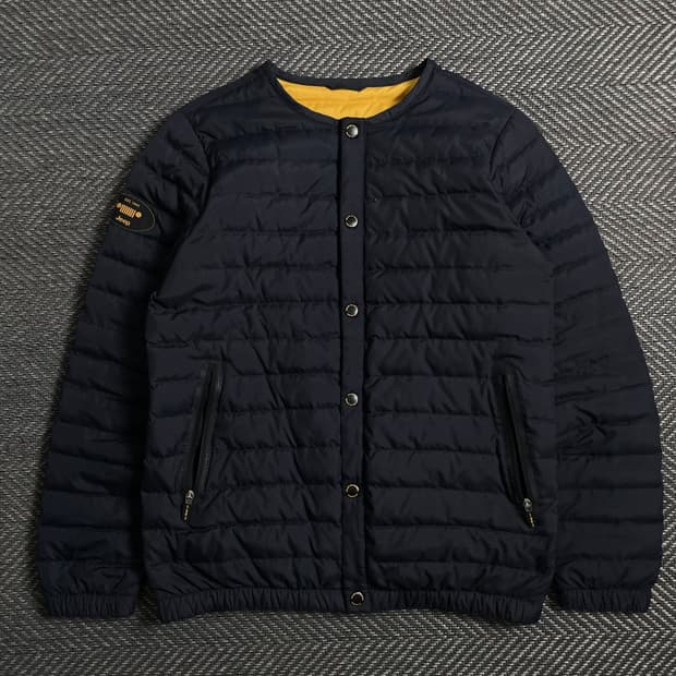 Jeep 덕다운 버튼 경량 패딩 자켓 네이비o 4957