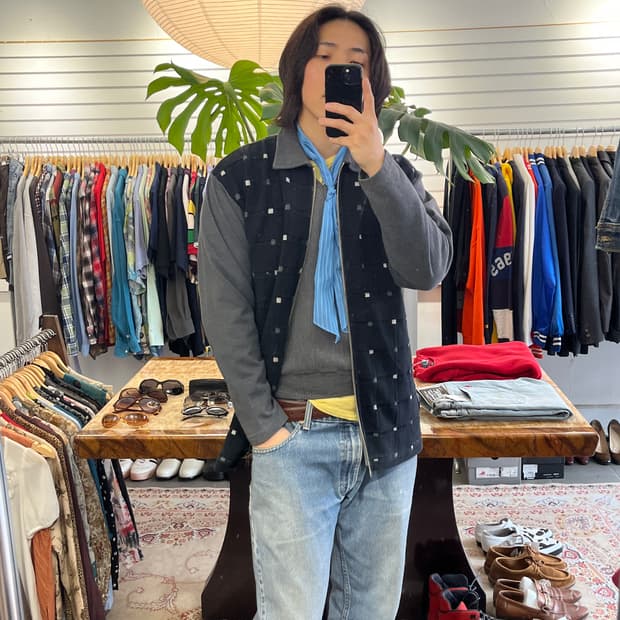 90s 리바이스 니트 자켓