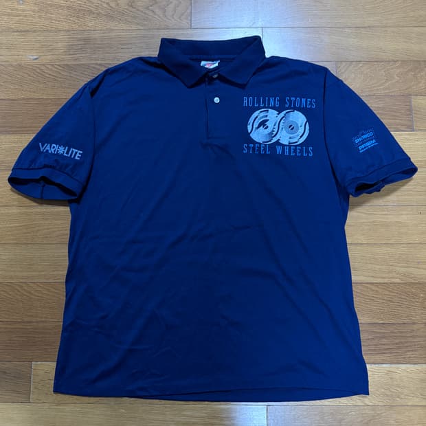 80s 90s 빈티지 롤링스톤즈 스틸 휠즈 반팔 카라티
