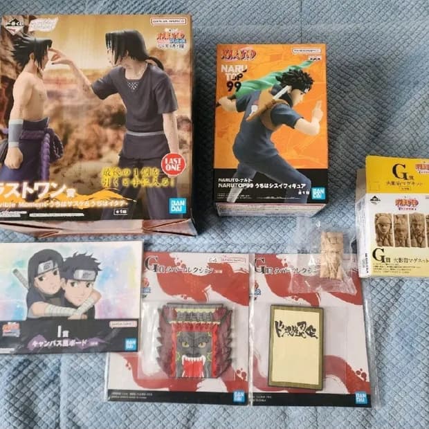 (미개봉) 제일복권 나루토 이타치 사스케 라스트원 +시스이 반다이 99