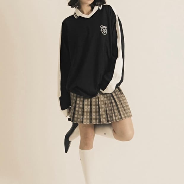 쓰리타임즈 jack sport tee black