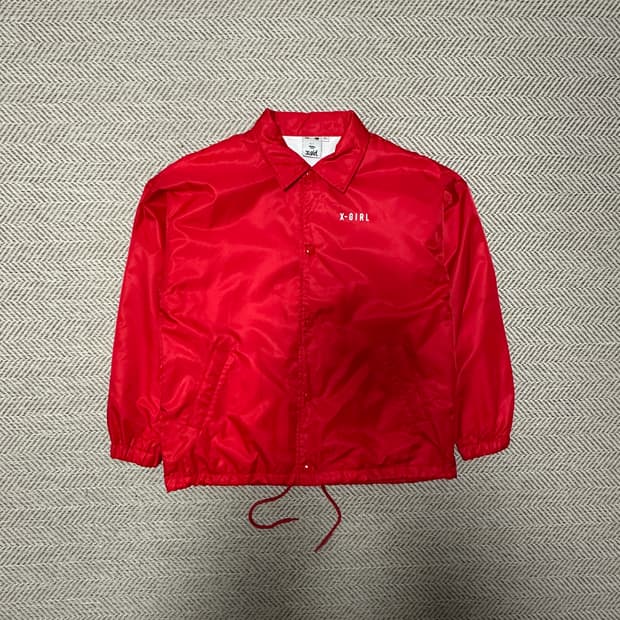 X-GIRL coach jacket red