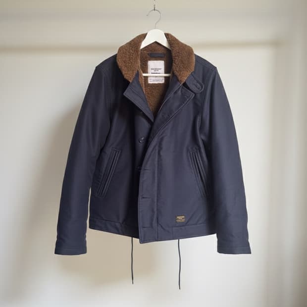 에스피오나지 네이비 퍼 자켓