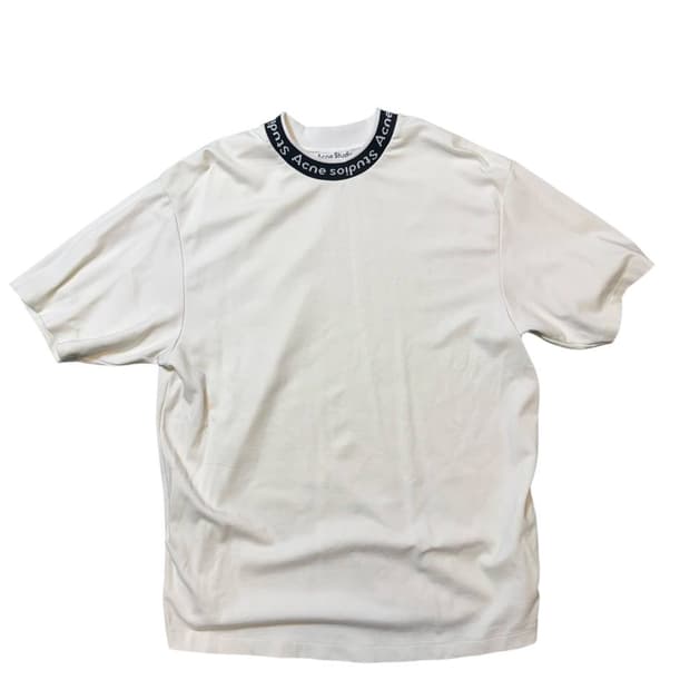 아크네 스튜디오 로고 바인딩 반팔 티셔츠