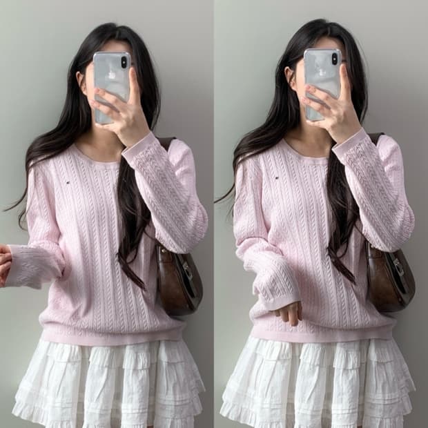 타미힐피거 니트 