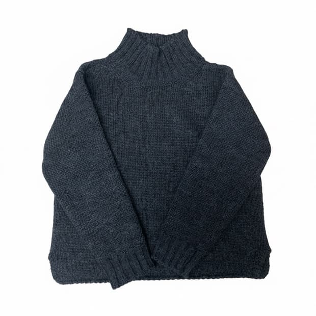 MHL. 와이드 넥 니트 Wide Neck Knit 차콜