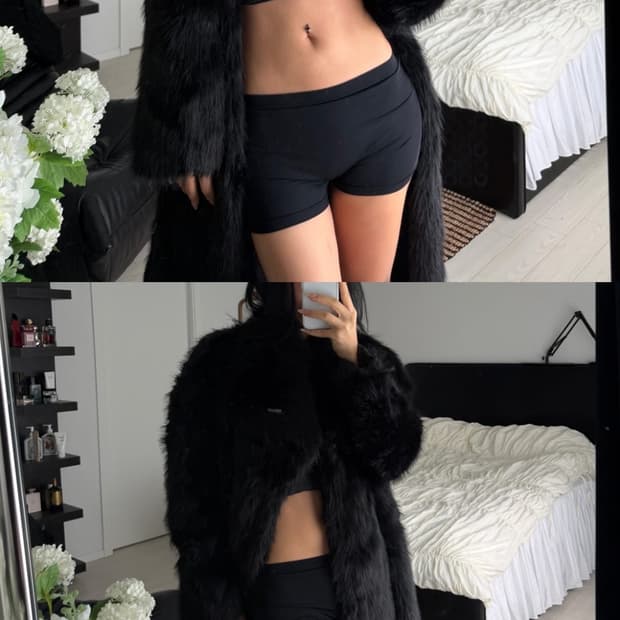 오도어 이투둘 롱 퍼자켓 코트 벨트고리있음 퍼벨트까지 세트