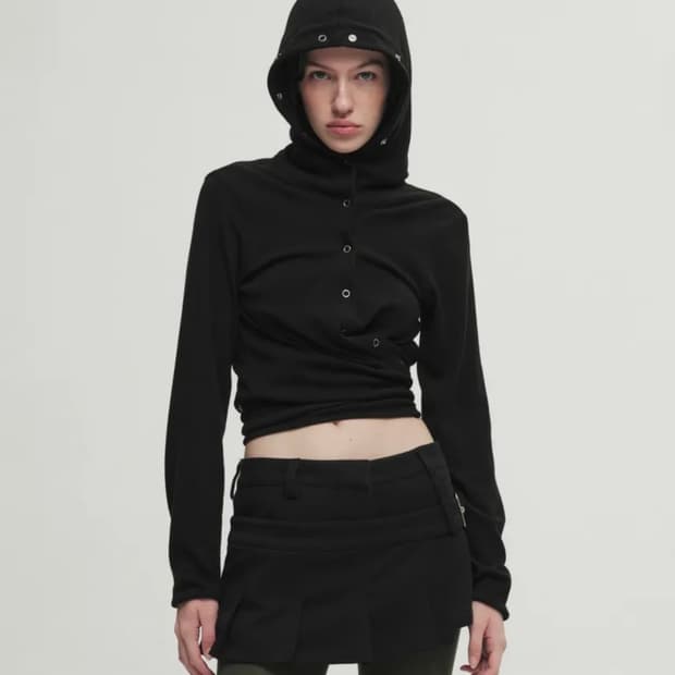 세릭 WRAP HOOD CARDIGAN