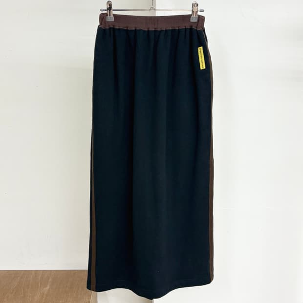 하이 스포르팅 기어 네이비 코튼 스웨트 스커트