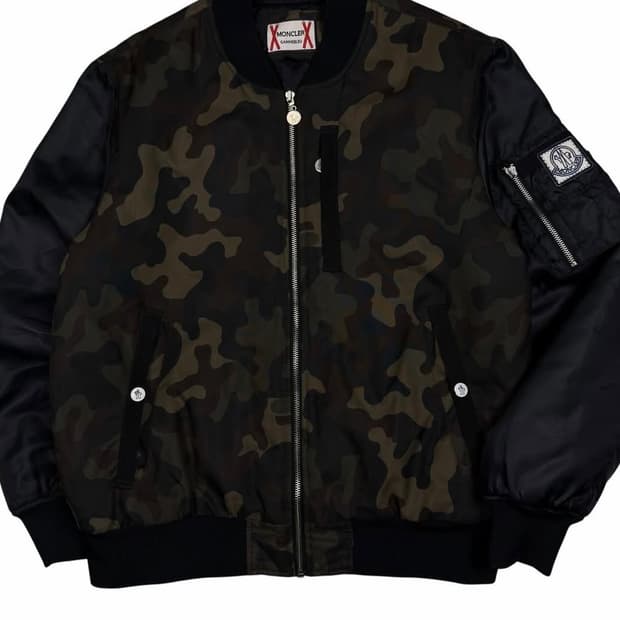 몽클레어 빈티지 감마블루 카모 봄버