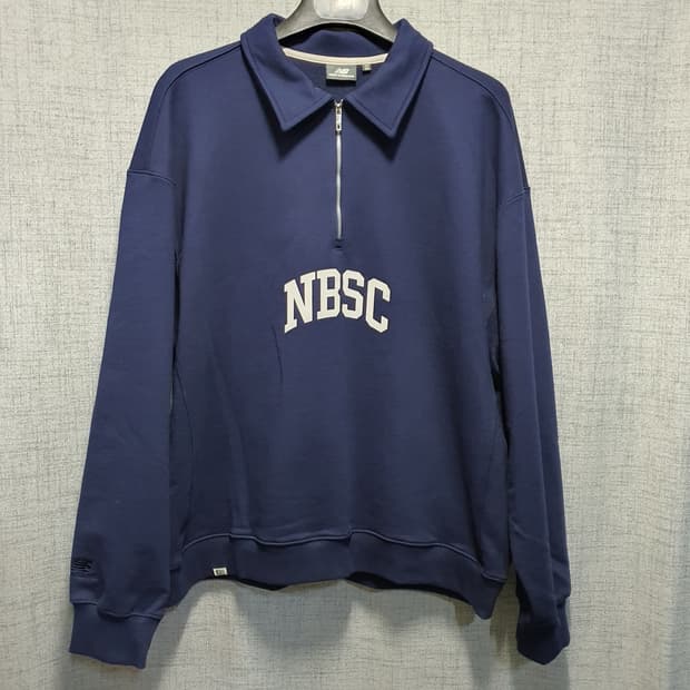 뉴발란스 남성 반집업 카라 맨투맨 