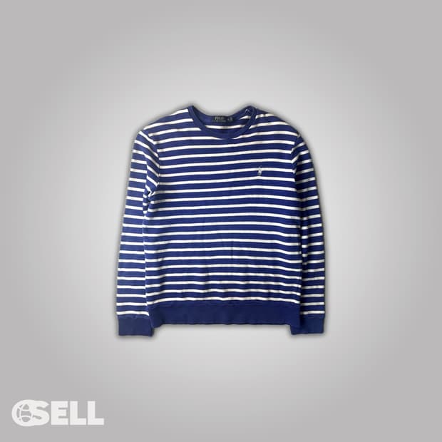 폴로 스트라이프 롱슬리브