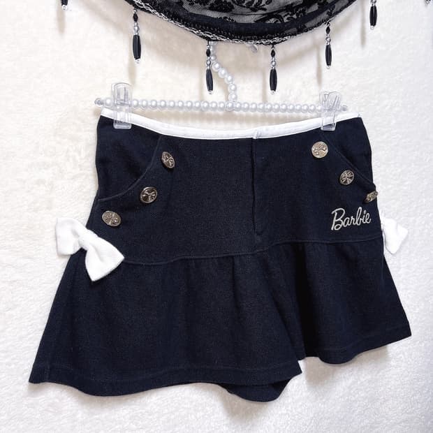 바비 로맨틱갸루 로걀 리본 핀터 히메 큐롯 숏팬츠 반바지 러블리 고스로리