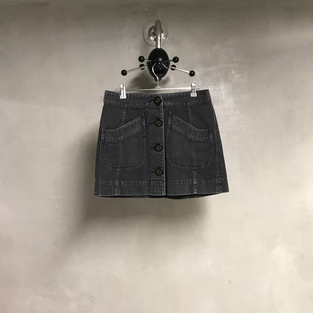 COACH 코치 흑청 데님 스커트 2(W)