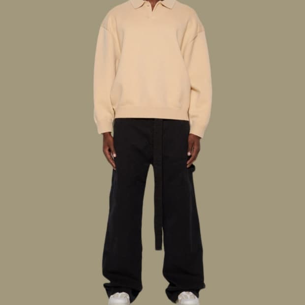 피어오브갓 폴로니트 샌드컬러 새상품