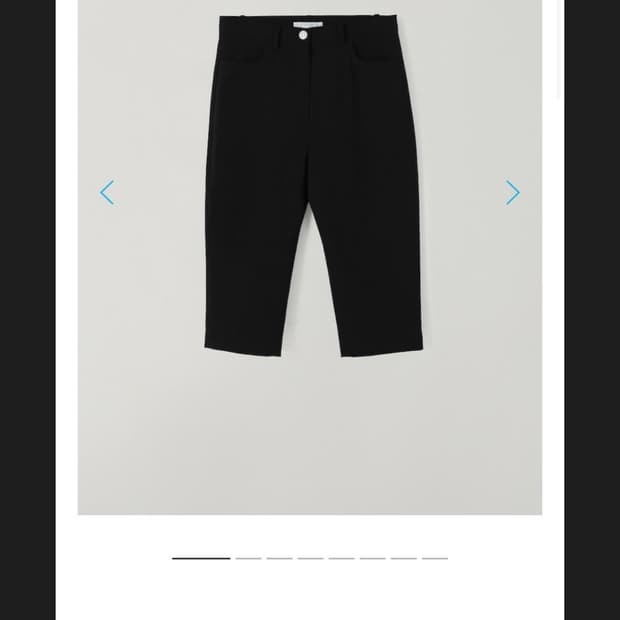 타낫 T/T 코튼 바이커 팬츠 블랙 S