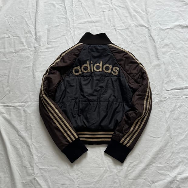 Rare Adidas japan 초코바나나 패치 패딩 스포티 올드스쿨