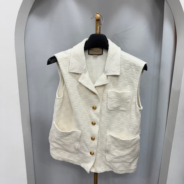 구찌 GG 테리 조끼 S