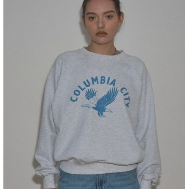 시엔느 뉴 콜롬비아 스웻셔츠 멜란지 그레이