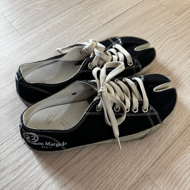 마르지엘라 타비 스니커즈 블랙 여성용 37 사이즈