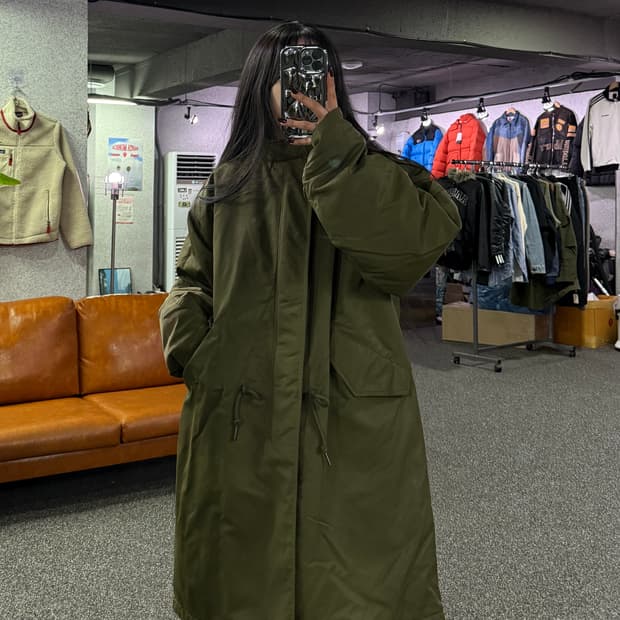 자바나스 카키 야상 코트 B4361