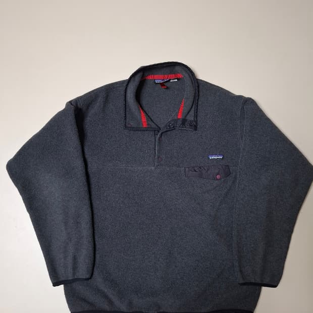 L 00s 파타고니아 신칠라 플리스 풀오버 차콜 그레이