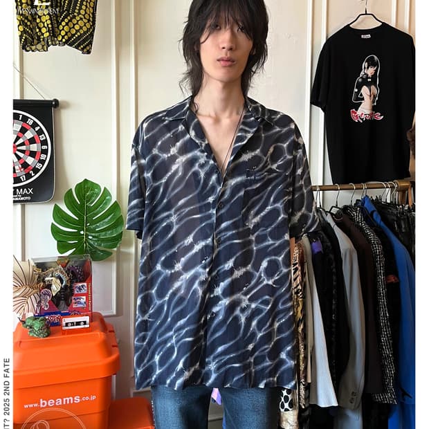 1990s YSL pour homme Lightning 1/2 Shirt