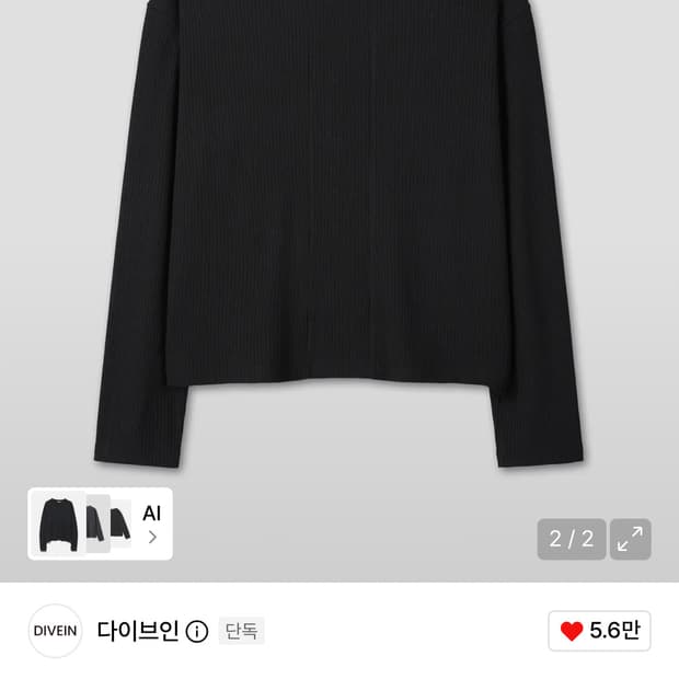 다이브인x패플서 롱슬리브 0size