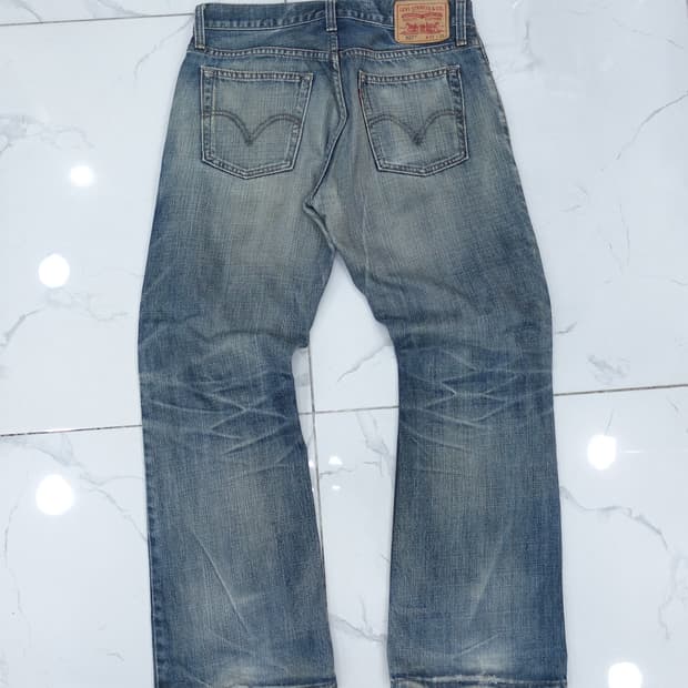 리바이스 527 로우라이즈 부츠컷 벌집워싱 [32X30]