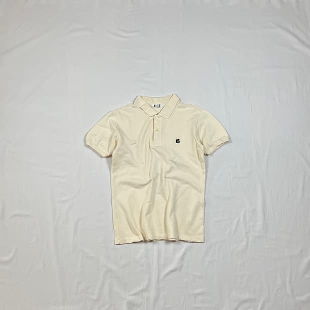 80‘s i.s. 이세이스포츠 issey sport 로고 반팔 피케셔츠