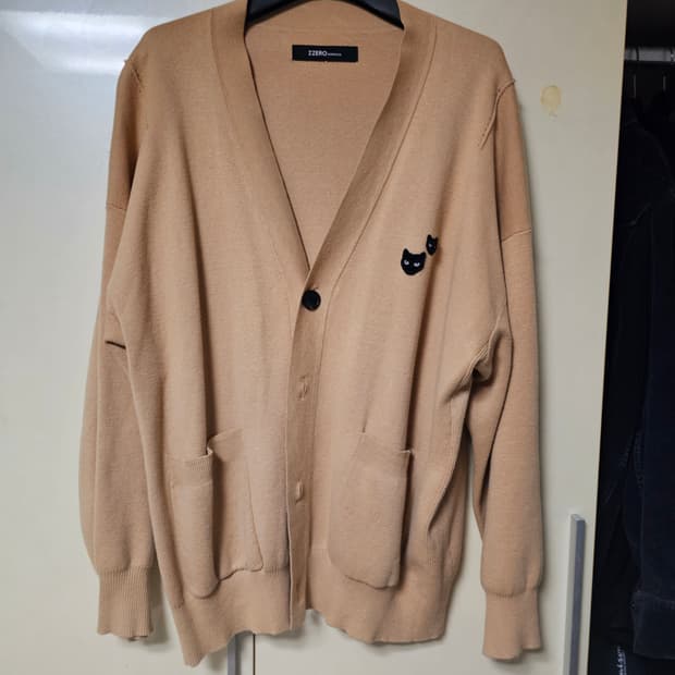 송지오옴므 지제로 카멜 가디건m사이즈