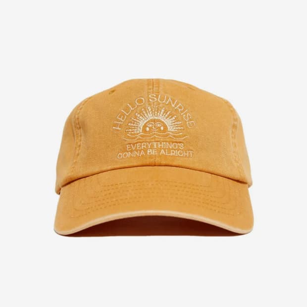 헬로선라이즈 워시드 VTG 아치 로고 선셋 오렌지