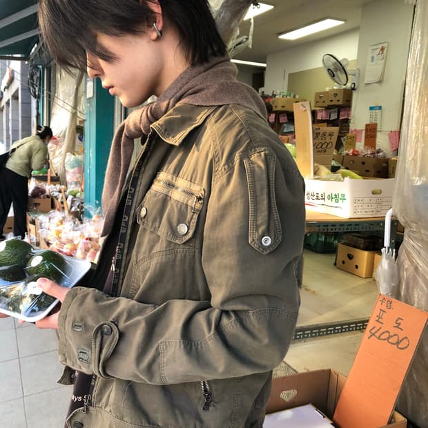 돌체앤가바나 아카이브 밀리터리 트러커 자켓 