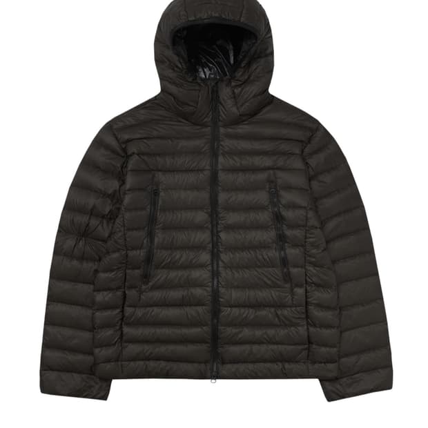 XXL)무신사 스탠다드 시티 레저 시어 립스탑 후디드 다운 머드 그레이