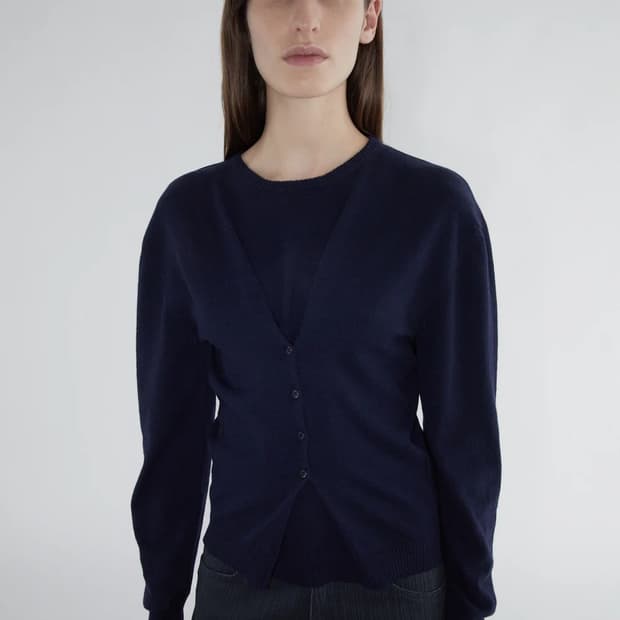 [XS,S,M]팔로마울 Clor 버튼 니트/네이비