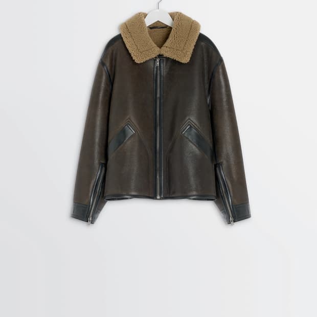 [새상품] 25FW 르메르 레더 시어링 무스탕 퍼 점퍼 자켓 에스프레소