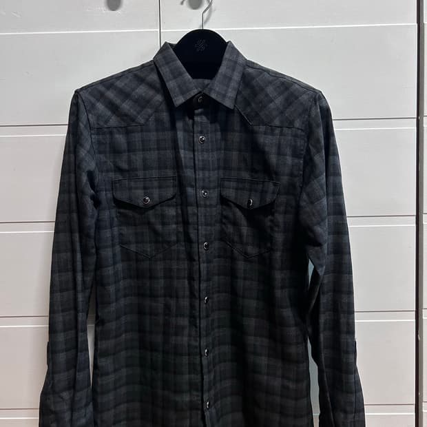 13FW Hedi slimane western shirt